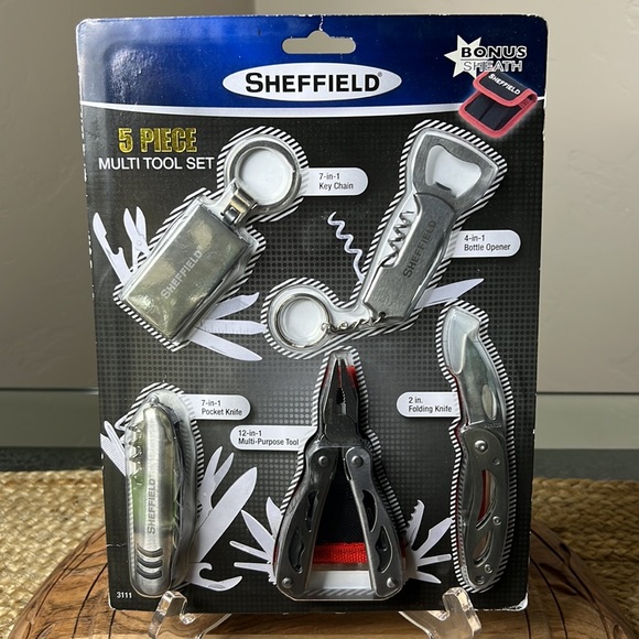 Sheffield Accessories Nwt Sheffield 5piece Multitool With Sheath